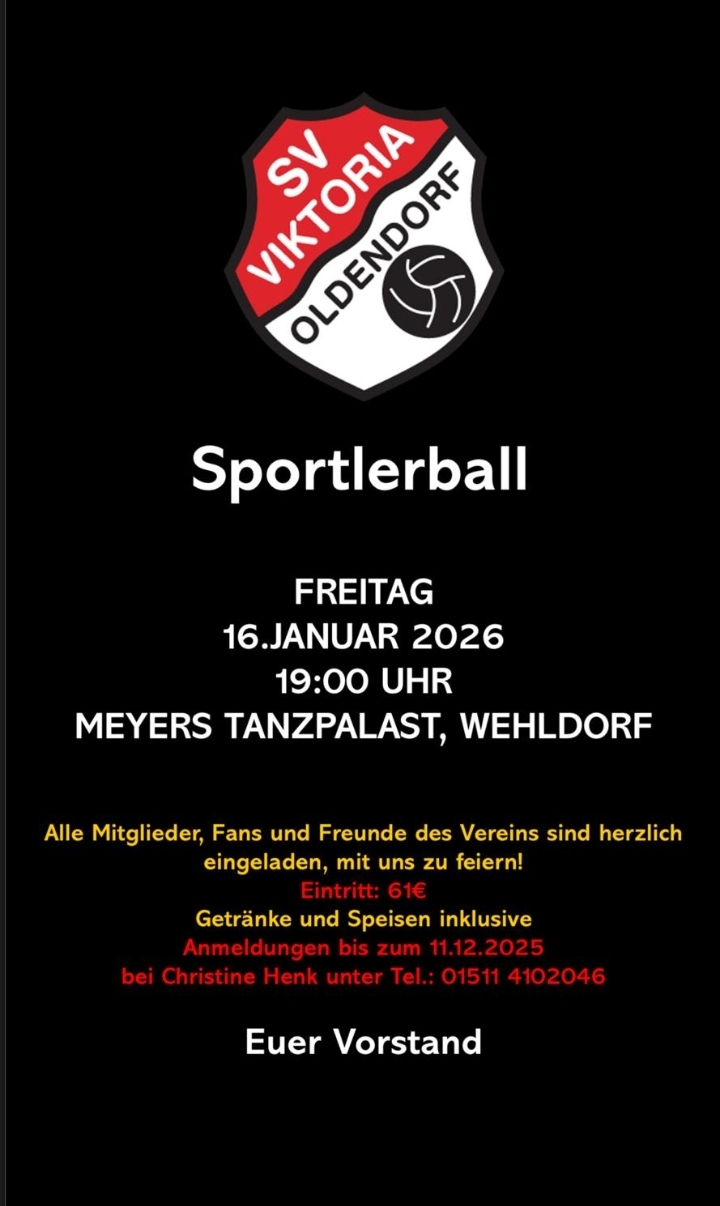 Sportlerball SV Viktoria OLDENDORF